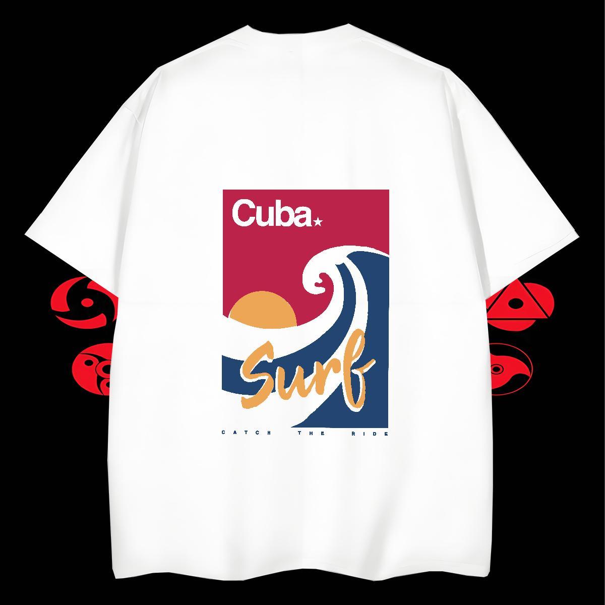 Classic Men Tshirts Street wear Hip Hop 230g Pure Cotton Anime Short Sleeve O-Neck beach T shirt 2024 New Top Tees