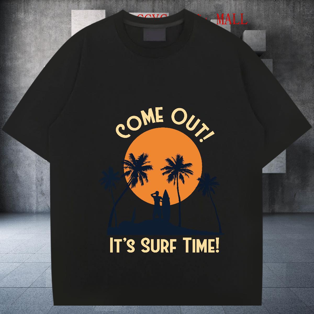 Popular Tshirt for Man Woman Summer Casual 100% Cotton 230g Anime Print Round Neck Short Sleeve sun Man T Shirts 2024 DIY Polos