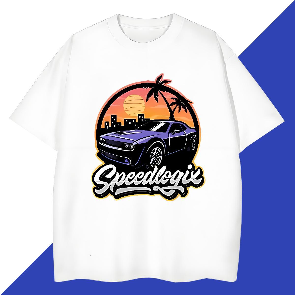 Free Shipping car 230g 100% Cotton Couples T Shirts Home Outdoor O-Neck Short Sleeve T Shirt For Man 2024 DIY Custom Printing Polos