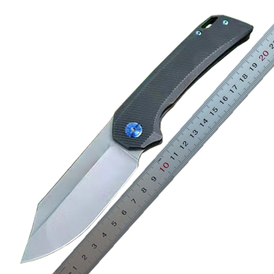 High End Flipper Folding Knife M390 Coating Blade CNC TC4 Titanium Alloy Handle Outdoor Ball Bearing EDC Pocket Folder Knives