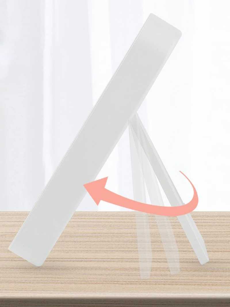 Makeup Mirror Touch Screen Portable Standing Folding Vanity Mirror Magnifying Compact Cosmetics Mirror Y240819