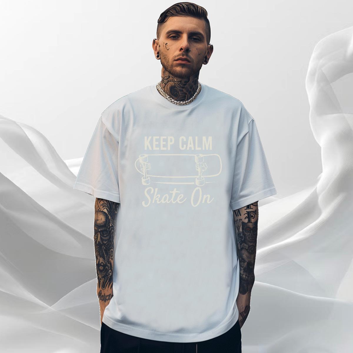 Loose Men Tees Casual Beach 230g Pure Cotton Oversized Breathable Short Sleeve monogram T Shirts Men Designer Fashion Tshirts