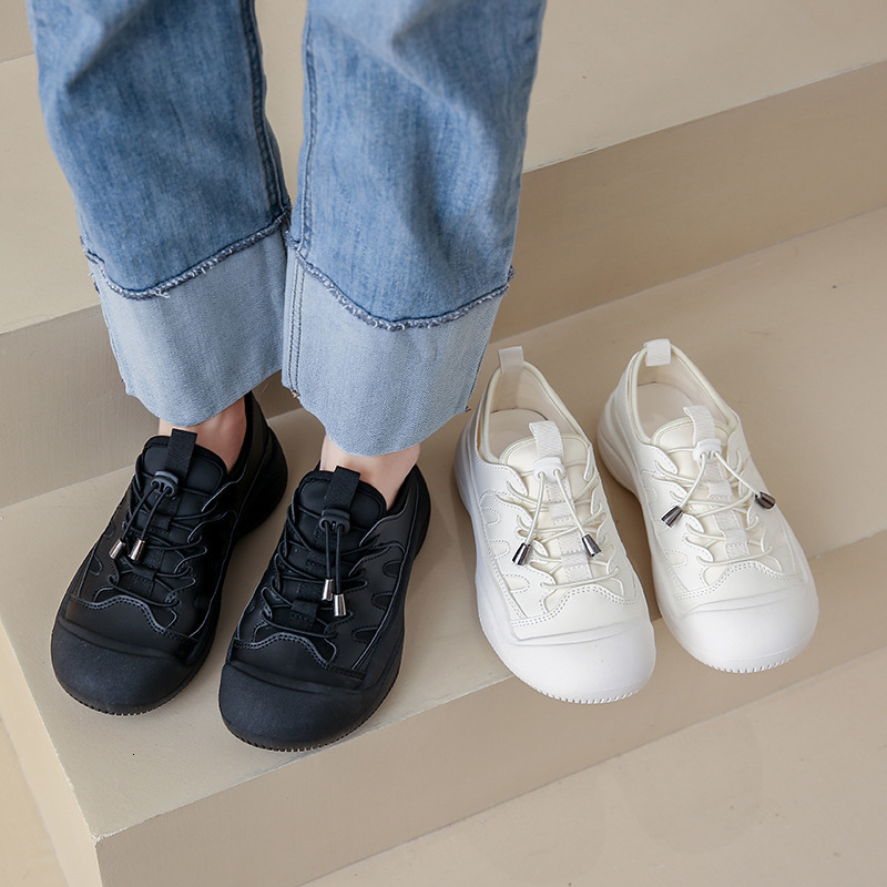 Ddmysports Autumn New Instagram Korean Edition Little White Female Students Thick Sole Versatile Casual Sports Board Shoes Trend P OUTDOOR