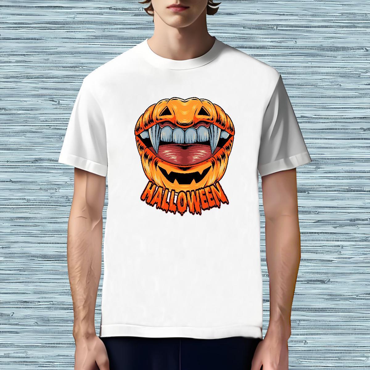 Classic T-Shirts pumpkin Breathable Short Sleeve Casual DIY Printed 100% Cotton 230g Tshirt for Man Woman 2024 Designer Tops