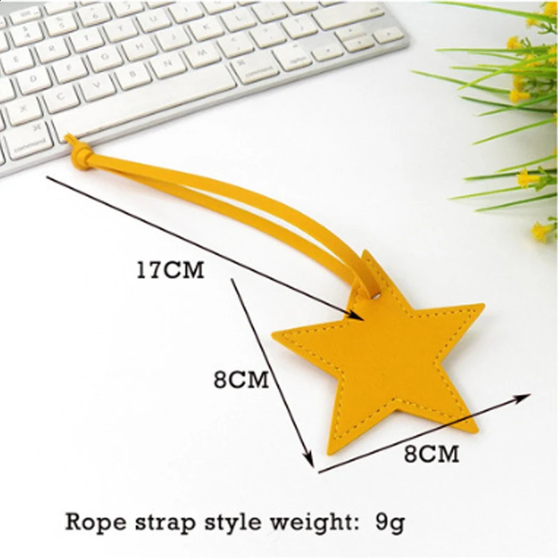 Free Start Five Star Leather Bag Pendant PU Gift Buckle Keychain 240820