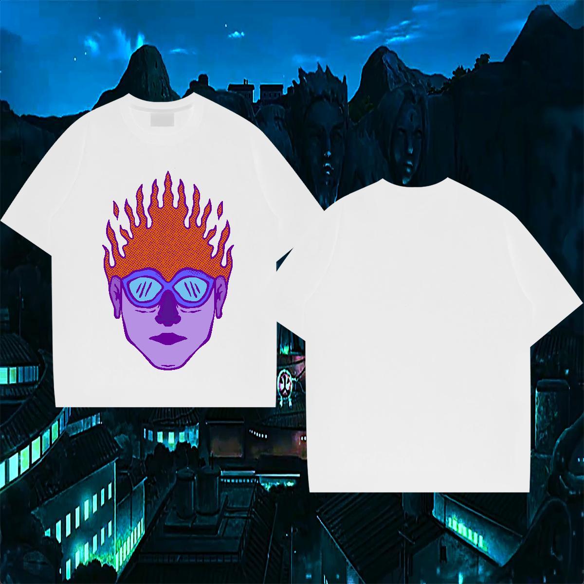 Brand ET 230g 100% Cotton Men Tees Casual Pure Cotton T shirt New Arrival Cartoon Print Clothes