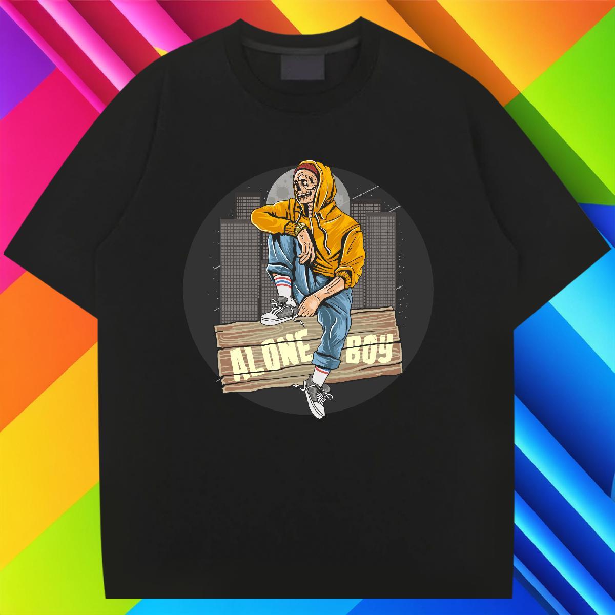Cool Design Man T Shirts halloween Breathable Home Outdoor DIY Logo Oversized 230g 100% Cotton Men Tops Tees Designer Top Tees