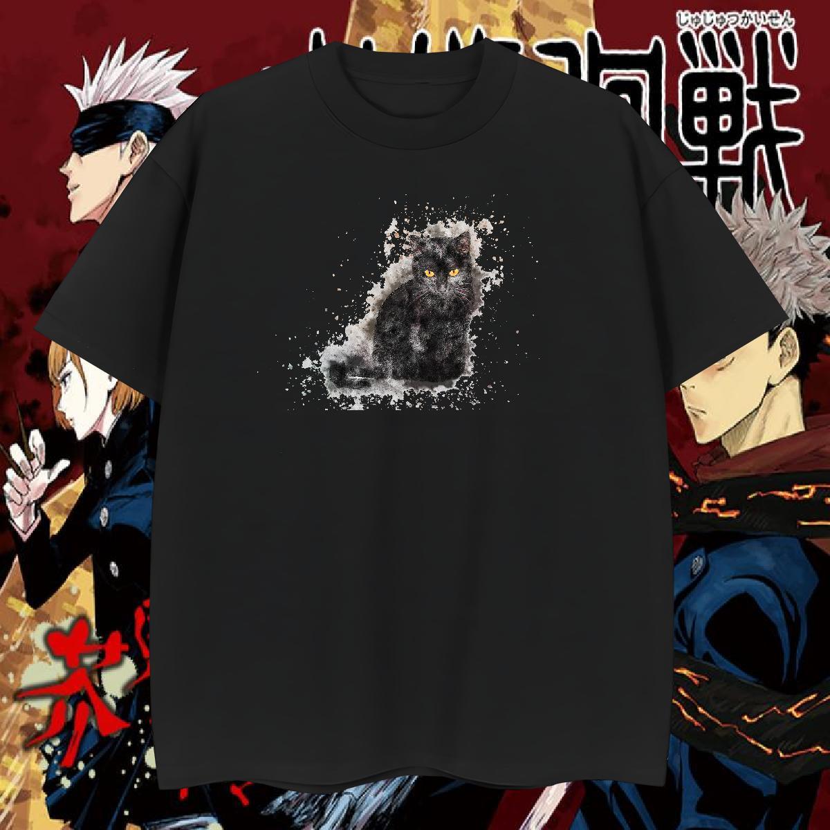 Fashion New Tshirts cat Casual Daily Wear 100% Cotton 230g Clothes Breathable Crew Neck High Quality Mens T Shirts Custom Cartoon