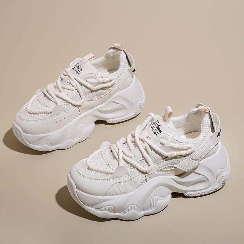 Ddmysports Instagram Korean Version New Dad For Female Students In The Summer Of Sports Running Leisure With Thick Soles And High Height Shoes FB OUTD