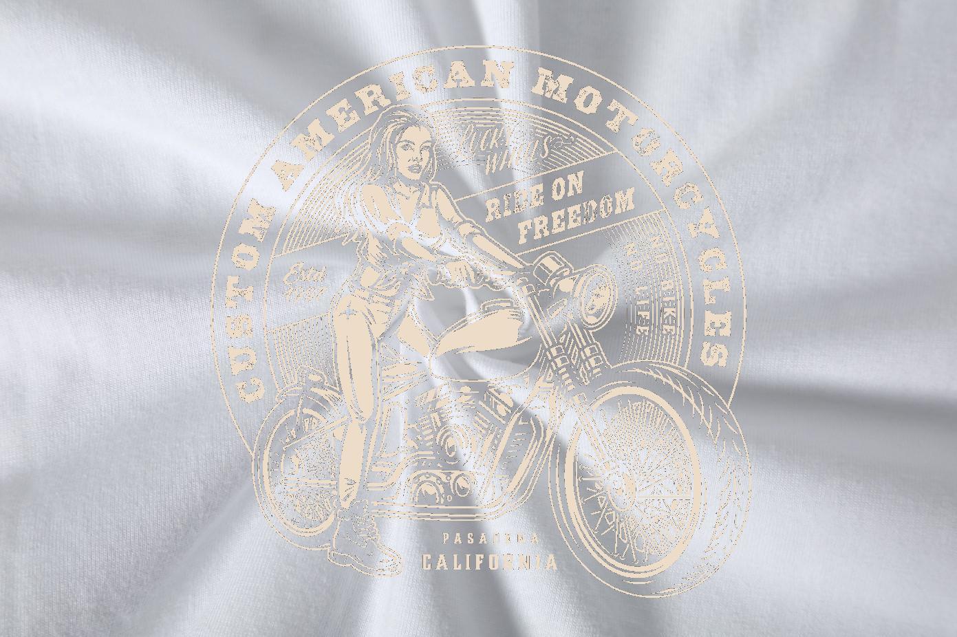 Brand Mens Tshirts Street wear Hip Hop 230g 100% Cotton Customized Breathable Short Sleeve Motorcycle T shirt 2024 DIY Tees Shirts