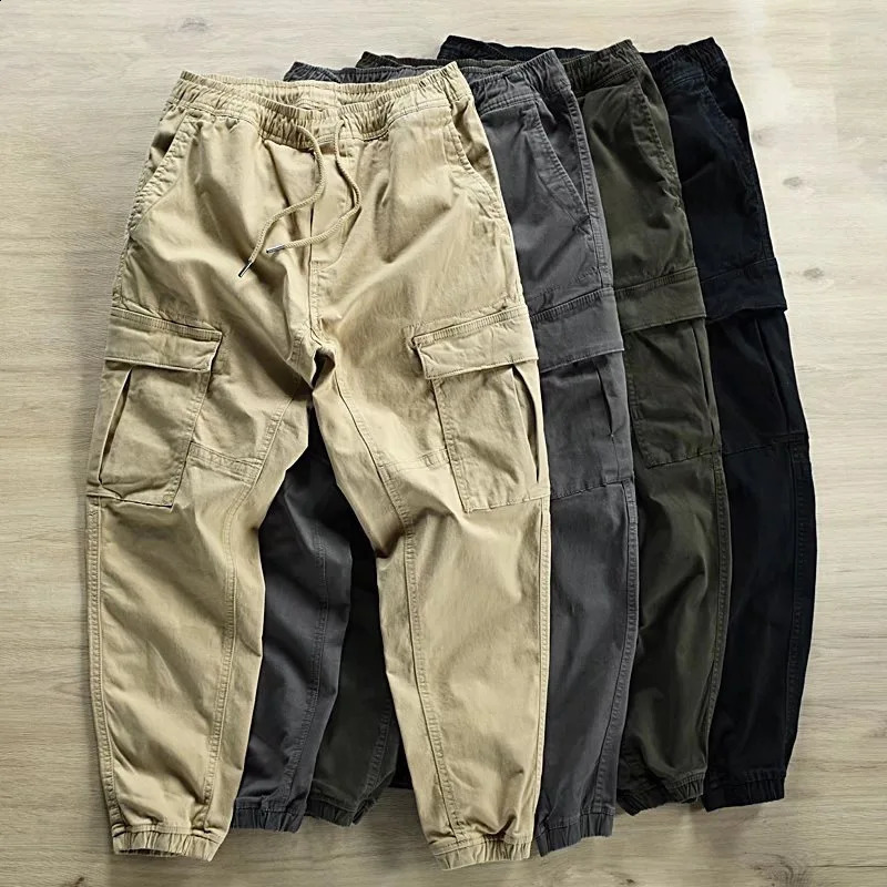 Cargo Pants Men Multipocket Mens Streetwear HipHop Casual Jogging Pant Trousers Male Fashion Trend Student Clothing 240820