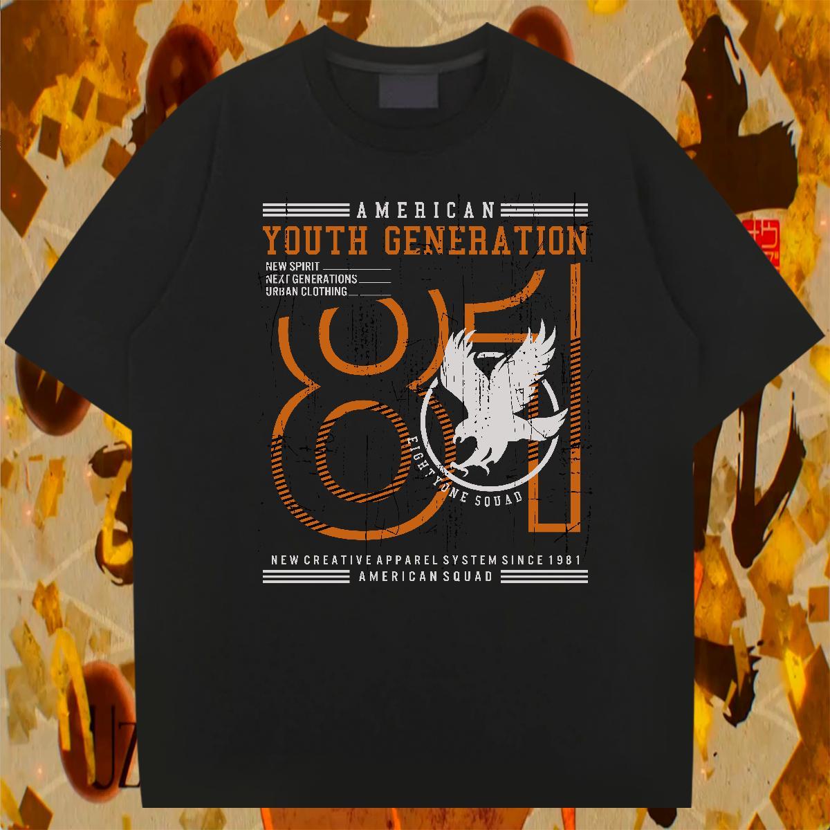 Comfortable Mens Tshirts Casual 230g 100% Cotton Asian Size Breathable Soft number Men T Shirts Casual New Top Tees