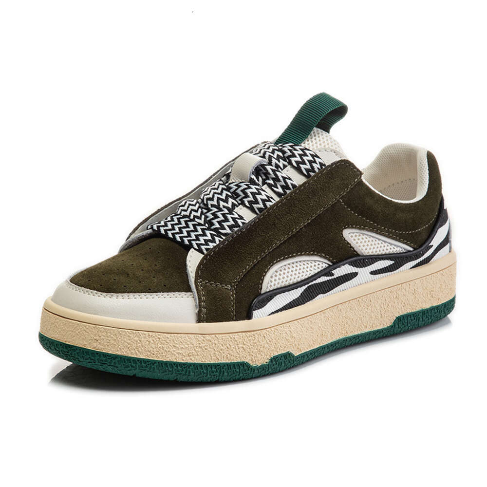 Ddmysports Genuine Leather Small White In Autumn New Casual Flat Bottomed Versatile Single For Women With Shallow Lace Up Sports Shoes Trend OUTDOOR