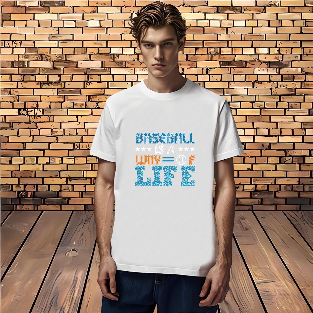 Loose Fit baseball 230g Cotton Men Tshirts Street Casual Breathable Short Sleeve T-Shirts for Men Fashion Design DIY Anime Tops Tees