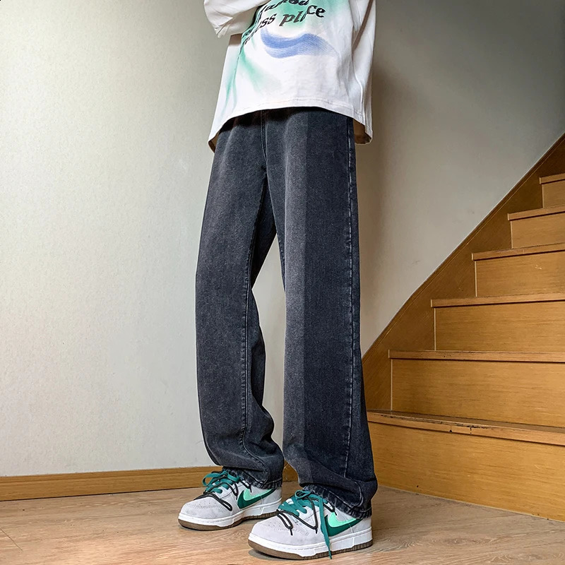LAPPSTER-Youth Patchwork Jeans Pants Y2k Streetwear Low Rise Denim Pants Korean Fashions Harajuku Blue Desinger Stacked Pants 240819