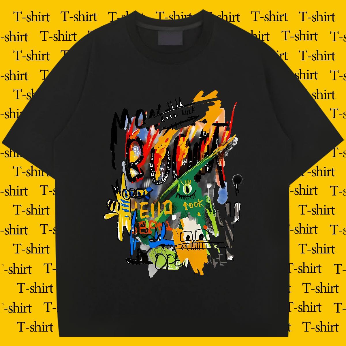 DIY Customized cartoon Men Tops Tees 230g 100% Cotton T shirt Skull Daily Wear O-Neck Short Sleeve TOP Quality Top Tees
