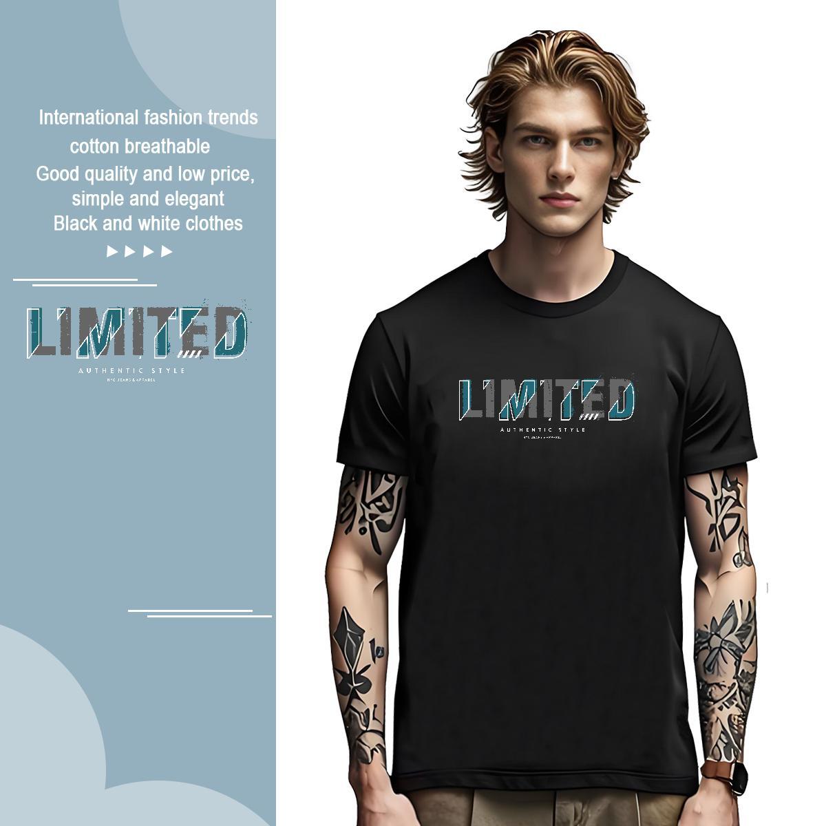 Loose limited 230g Cotton Tshirt for Man Woman Daily Wear Short Sleeve O-Neck T shirt New Arrival Custom Cartoon Tops Shirt