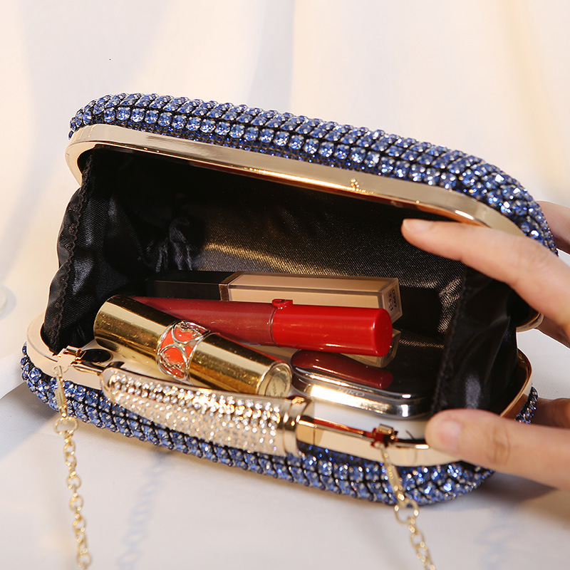 2024 New Embedding Dinner Celebrity Style Banquet Dress Handmade King Diamond Sparkling Handheld Bag