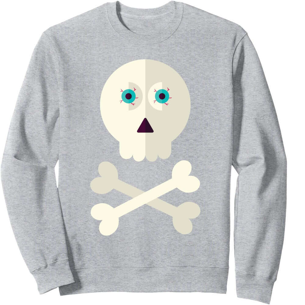 Long Sleeve Shirts for Men sweatshirt Funny Graphic Vintage Skull with Eyeballs Halloween Sweatshirt T shirt Tee Streetwear Casual tops clothes 2025