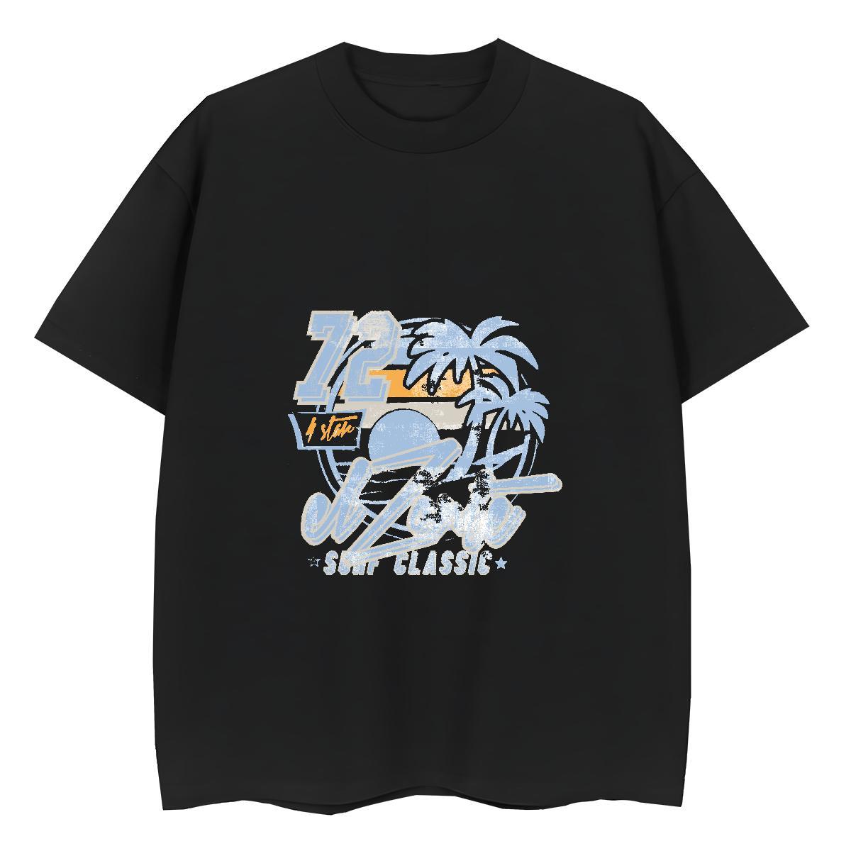 Stylist Womens Tshirts Street Wear Comfortable Clothings Wholesale 230g Pure Cotton beach Anime T-Shirts