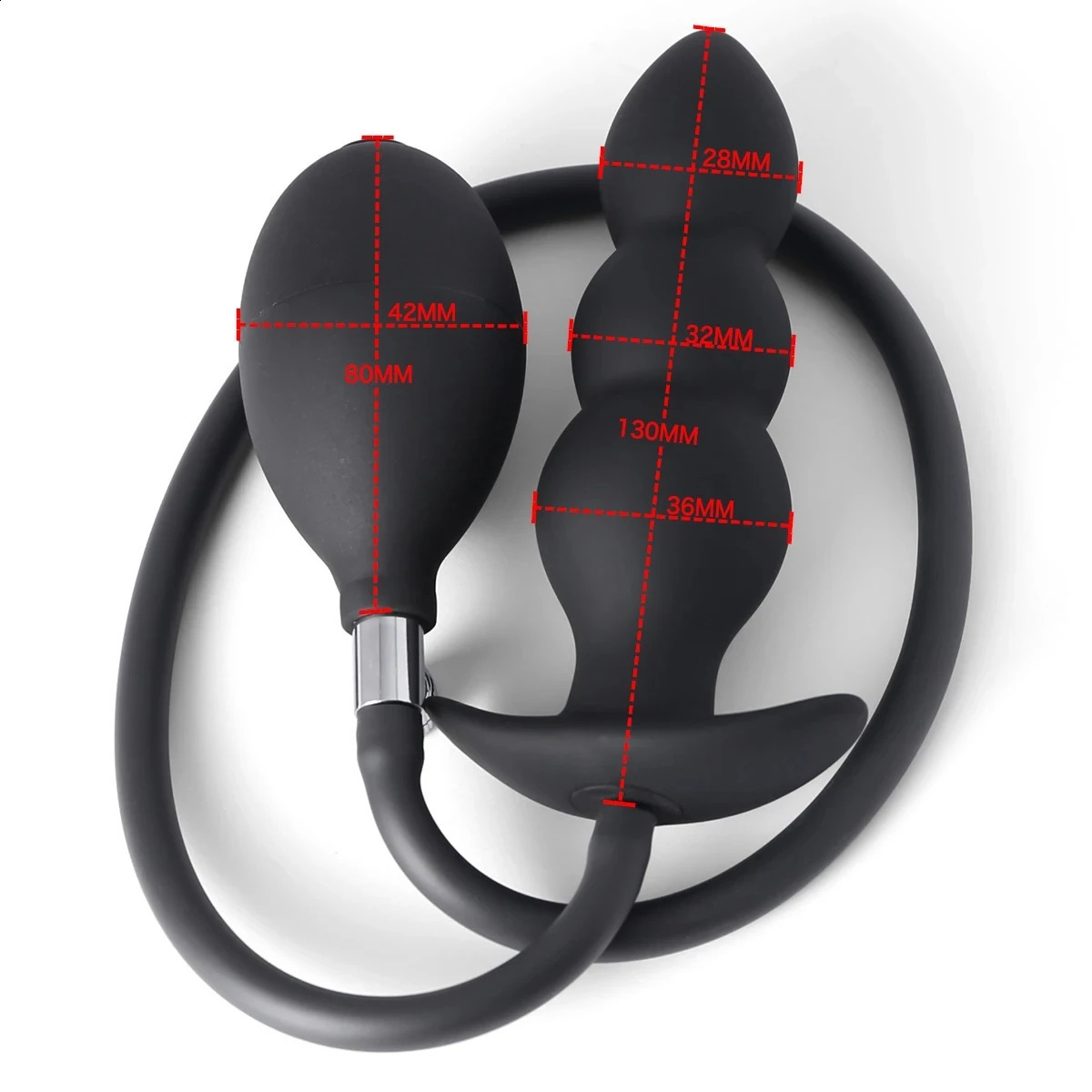 Adult G spot Expansion Stimulator Inflatable Anal Butt Plug Dilator Big Dildo Insertion Sex Toy Male Prostate Massager 240813