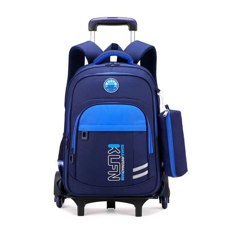 School Rolling Backpack for Boys School Wheeled Bags Boys Rolling Backpacks Kids Luggage Wheeled Bags Kids Trolley School Bags Y240820