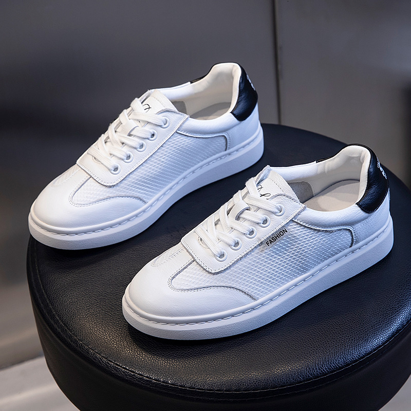 Ddmysports Top Layer Cowhide New Autumn Sports Shallow Mouth Casual Single Flat Genuine Leather Small White Shoes Women S OUTDOOR