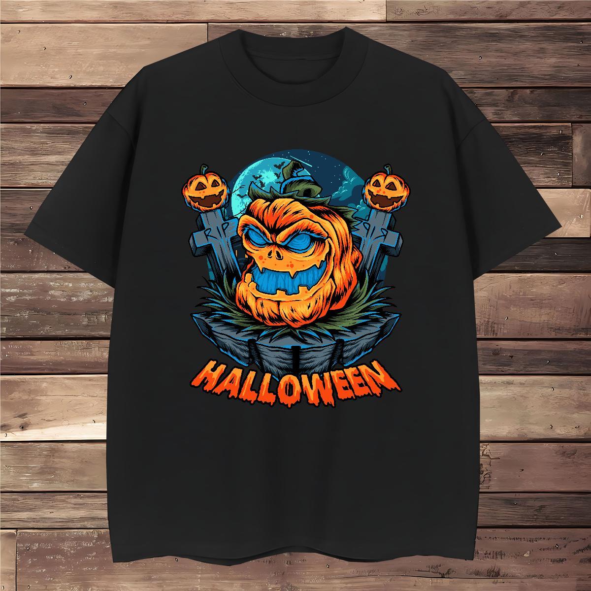 Designer T shirt halloween Breathable Soft Sports Casual Custom Printed 230g Pure Cotton Tshirt for Man Woman New Arrival Tees Shirts