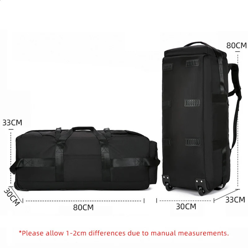 Foldable Traveling Wheeled Bags Unisex Universal Travel Bag With Wheel Large Capacity High Quality Luggage Storage Handbag 240819