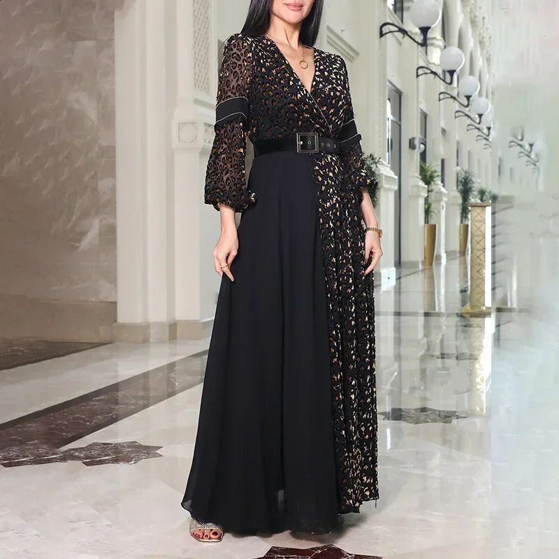 Spring Summer Womens Clothing V-neck Long Sleeve Elegant Fashion Simple Sexy Evening Party Dress 240819