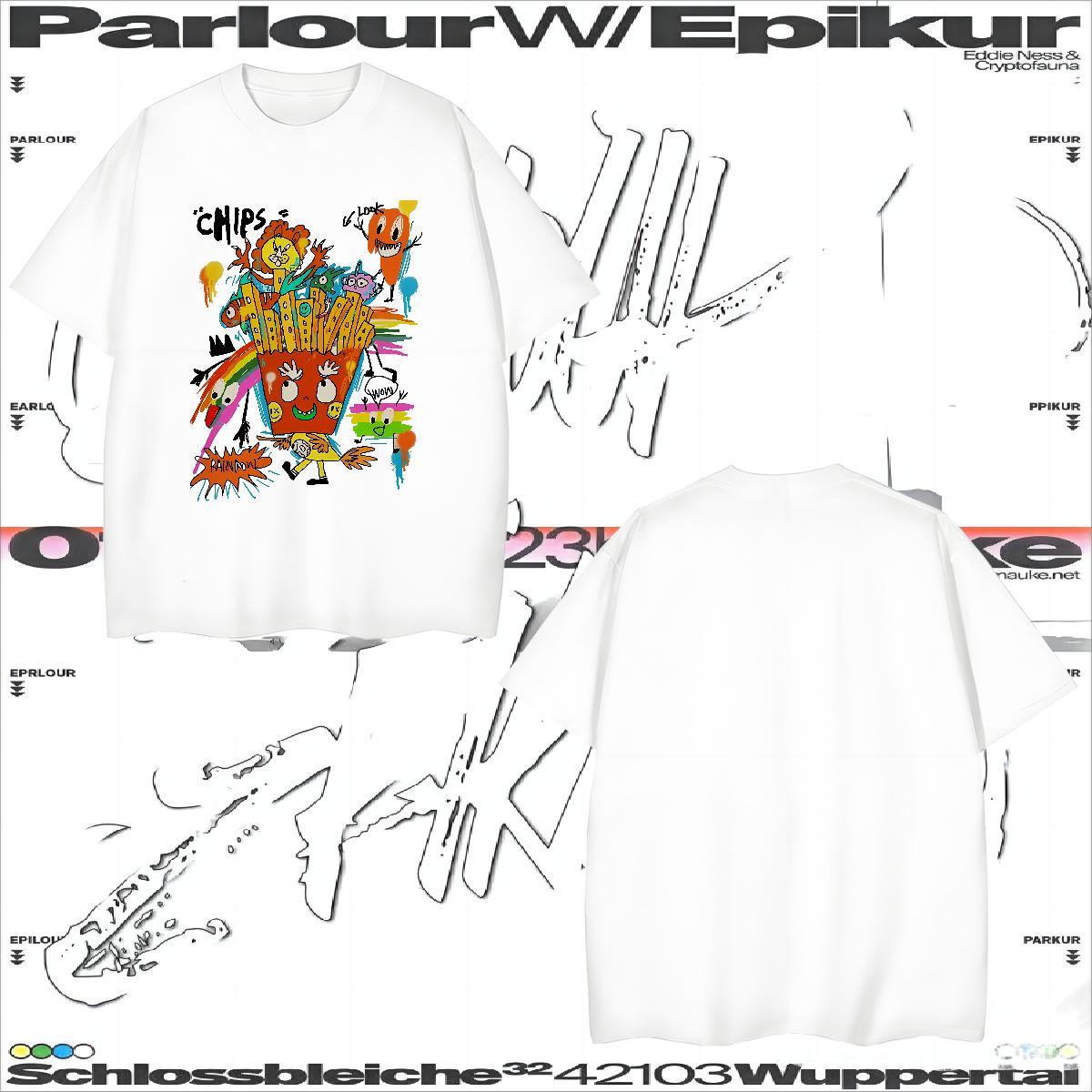Mens T Shirts 230g Pure Cotton cartoon Casual Short Sleeve Soft Plus Size Cartoon Men Tshirts New Designer Brand Tops