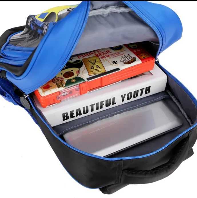 kids car style School Trolley bag 3D EVA School Rolling backpack Bag with wheels for boys student Trolley backpack wheeled bag Y240820