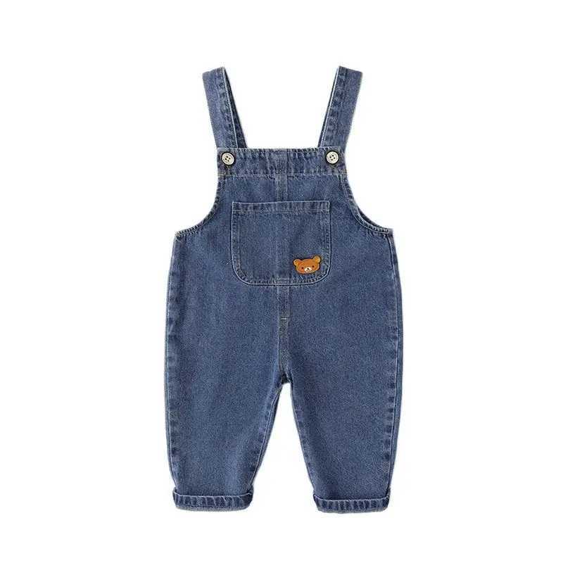 Spring and autumn baby jackets jeans dresses newborn childrens denim tops toddler/baby boys and girls bib pants 0-5Y W241227