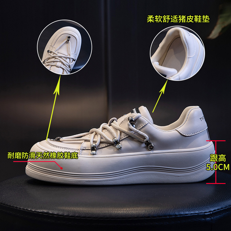 Ddmysports Little White Spring New Casual Flat Bottom Versatile Genuine Leather Shallow Mouth Running Eightening Single Shoes Women S Trend OUTDOOR