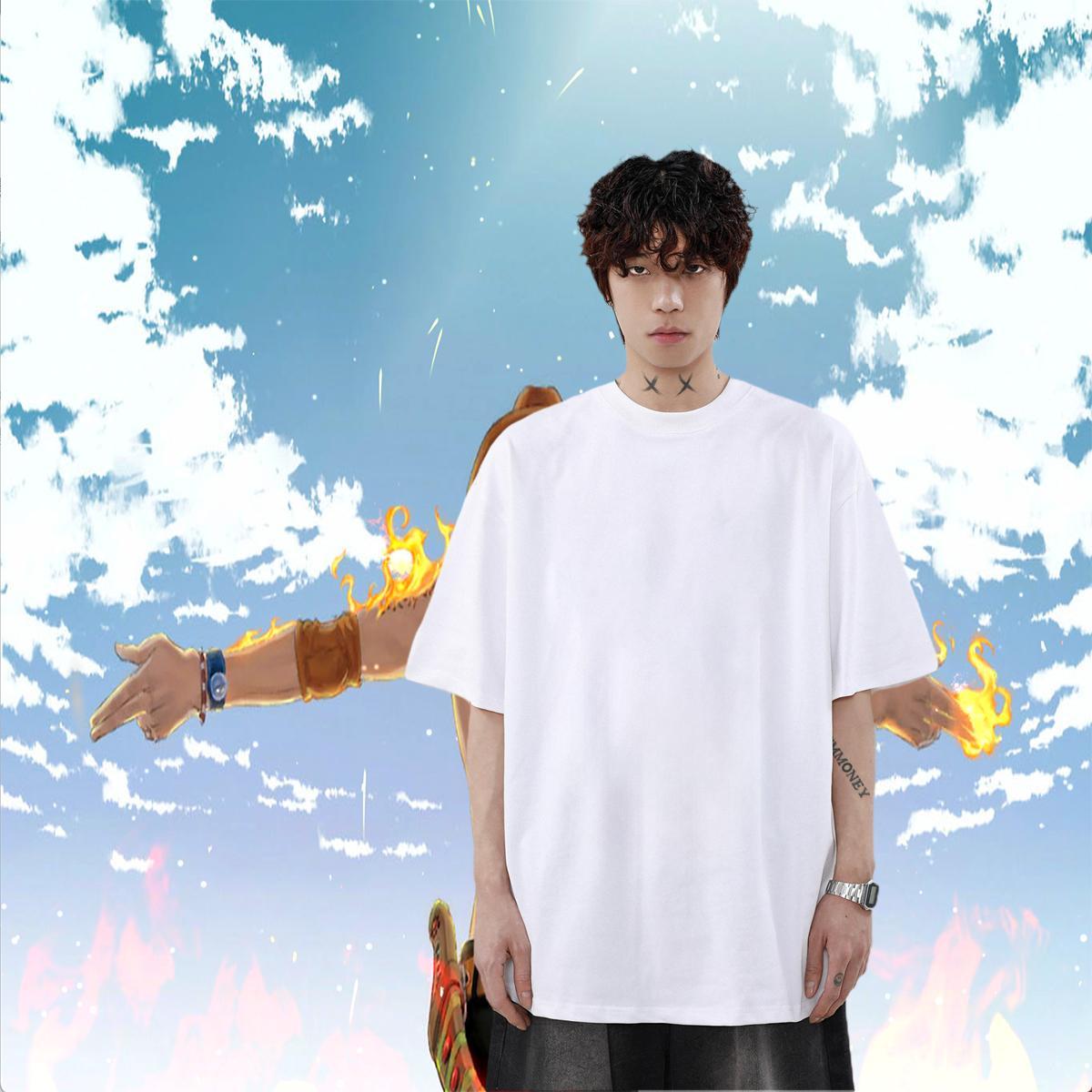Casual New Home Outdoor Mens Tshirts panting Breathable Short Sleeve 230g 100% Cotton T Shirt For Man Loose Fit Oversized Tees