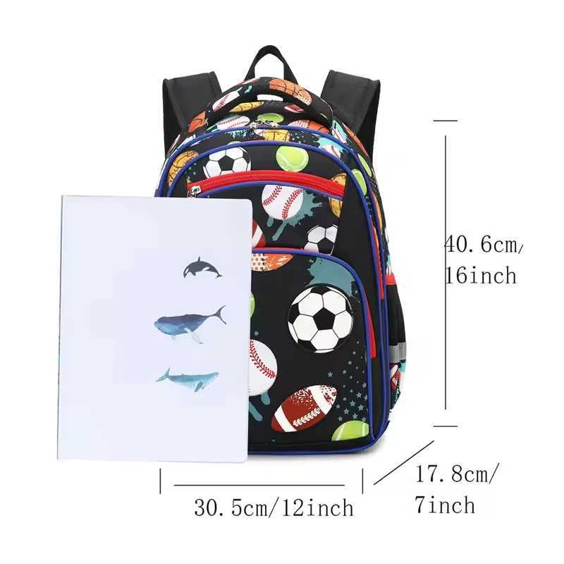 Cusangel Backpacks For School Boy Football Cartoon Backpack Primary School Bags For BoysHigh Quality Children Soccer Mochilas Y240820