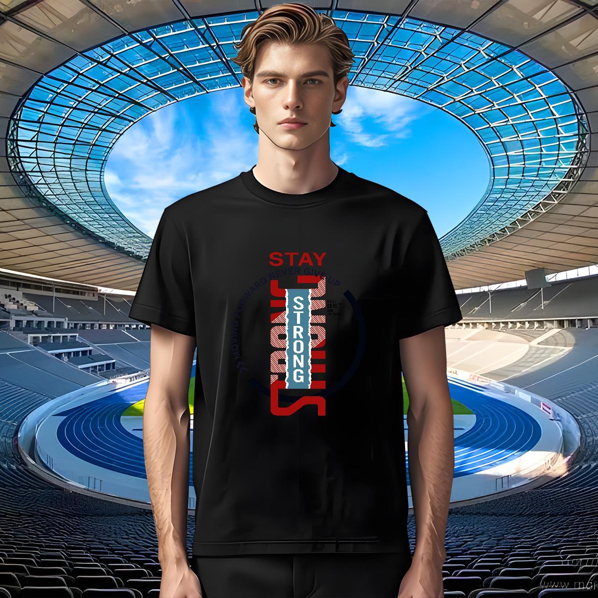 Designer Tshirts Summer Casual 230g Cotton Oversized 4XL Breathable Crew Neck strong Mens T Shirts New Designer Tops Shirt