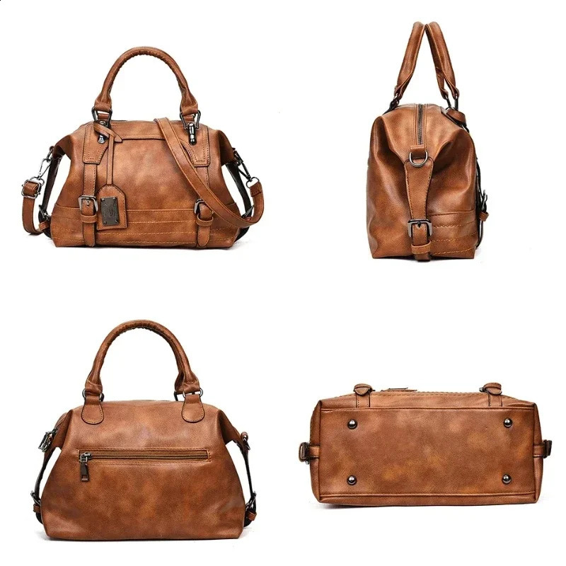 Contrasting Colors Zipper Pu Soft Surface TopHandle Bags Casual Large Capacity 2024 for Women Womens Handbags y240914