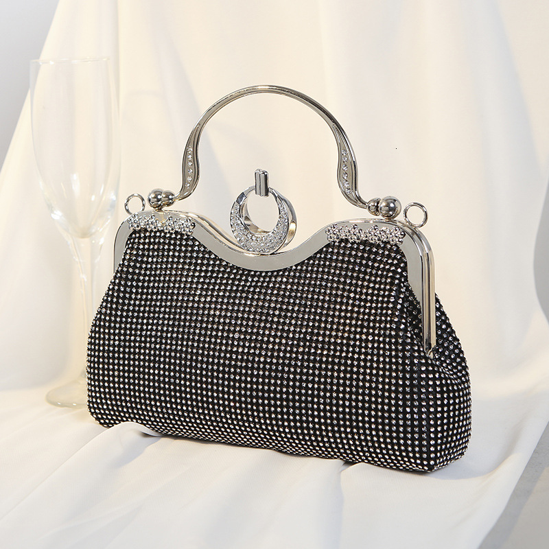 New Embedding Dinner Banquet Water Diamond Handbag Women's Dress Crossbody Evening Bag