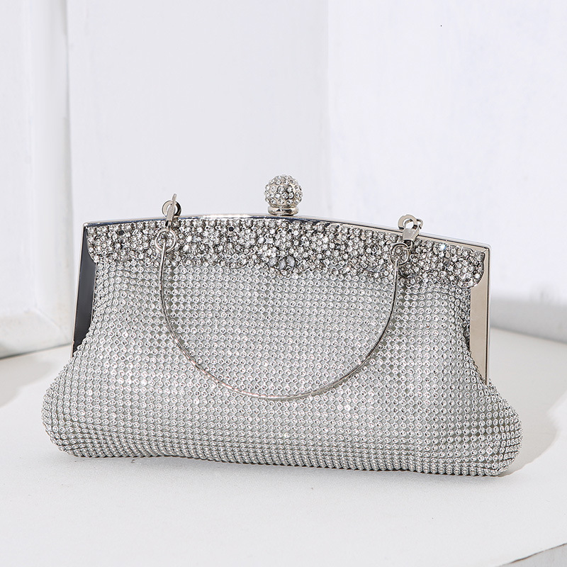 2024 new bag with diamond inlaid women's bag, fashionable banquet dress handbag