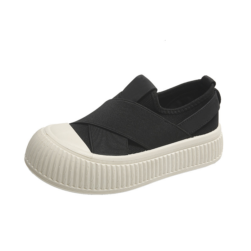 Ddmysports Summer New Instagram Breathable Little White Female Trendy Students Thick Sole Matsuke Casual Board Shoes Street Shoot OUTDOOR