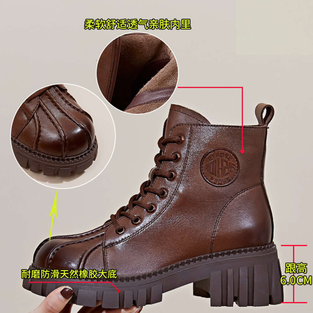 Ddmysports Ead Layer Cowhide Shell Top Martin Women In The Autumn Of New S Short British Style Boots For Children OUTDOOR
