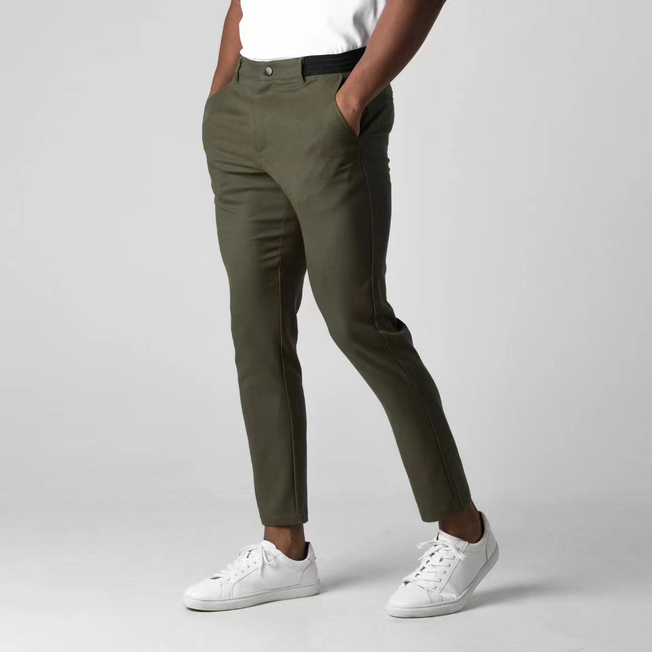 Men's casual pants for foreign trade breathable men's clothing Japanese youth business versatile cotton pants