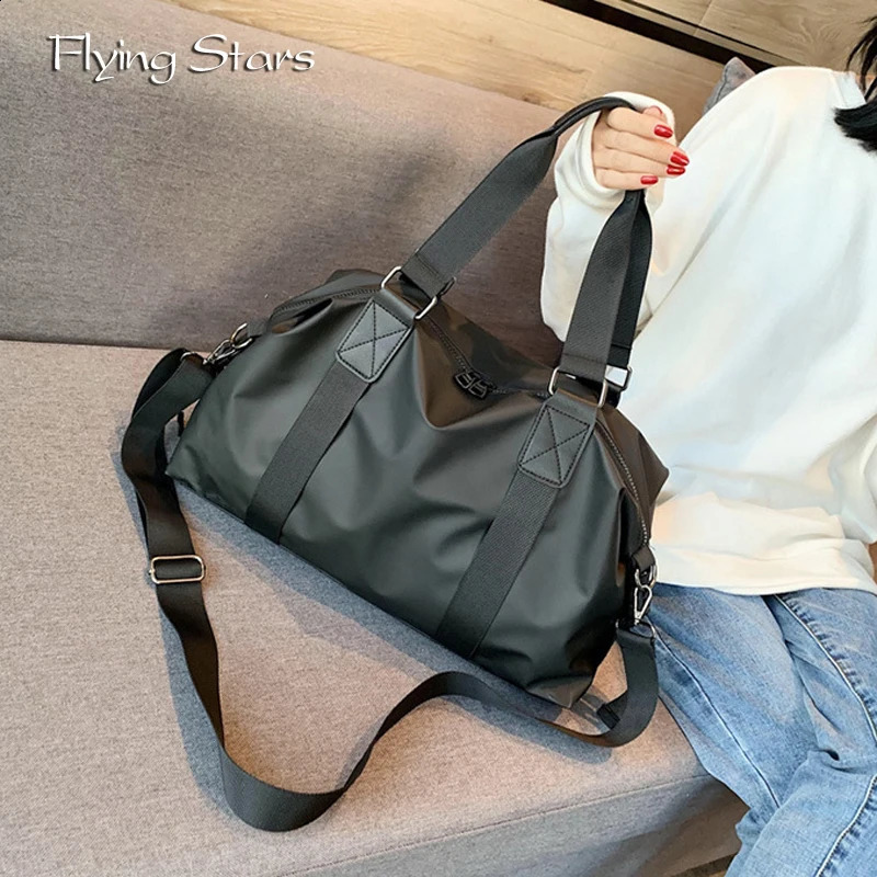 Waterproof Oxford Cloth Travel Bag Travel Handbag Women Large Capacity Fashionable Shoulder Bag Sports Fitness Handbags 240819