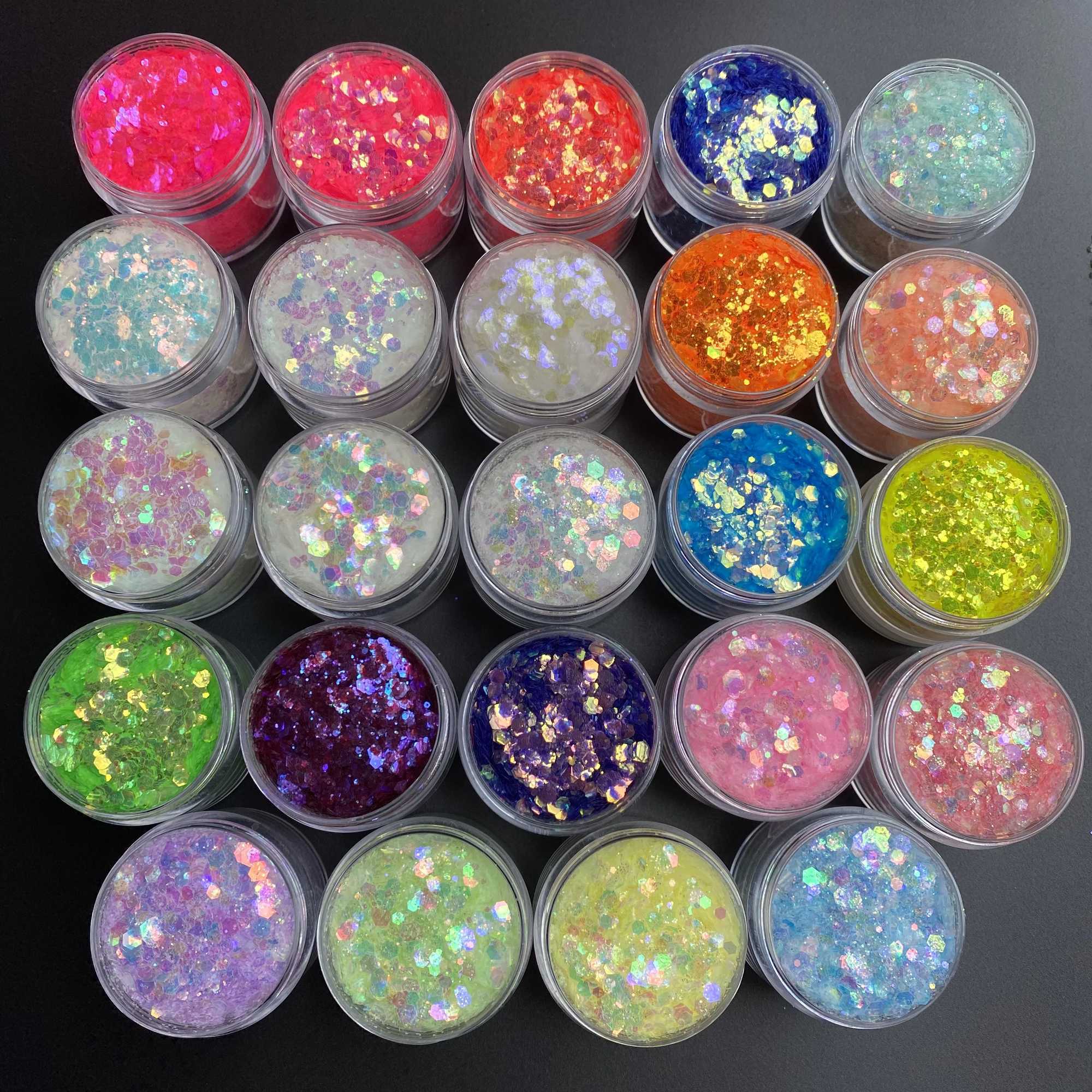 10g/Bag New Spring Polyester Chunky Iridescent Nail Sequins Epoxy Craft Tumbler GlittersXJ240815