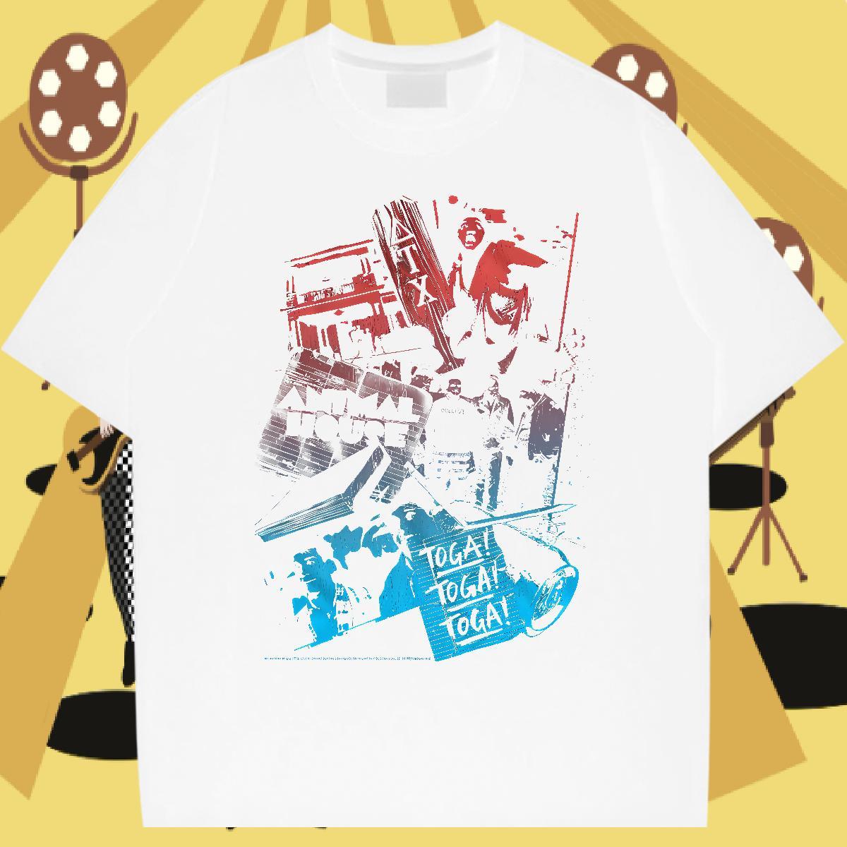 DIY scary Men Tshirts 230g Pure Cotton T shirt Plus Size Cartoon High Street Hip Hop Short Sleeve O-Neck Cool Clothings