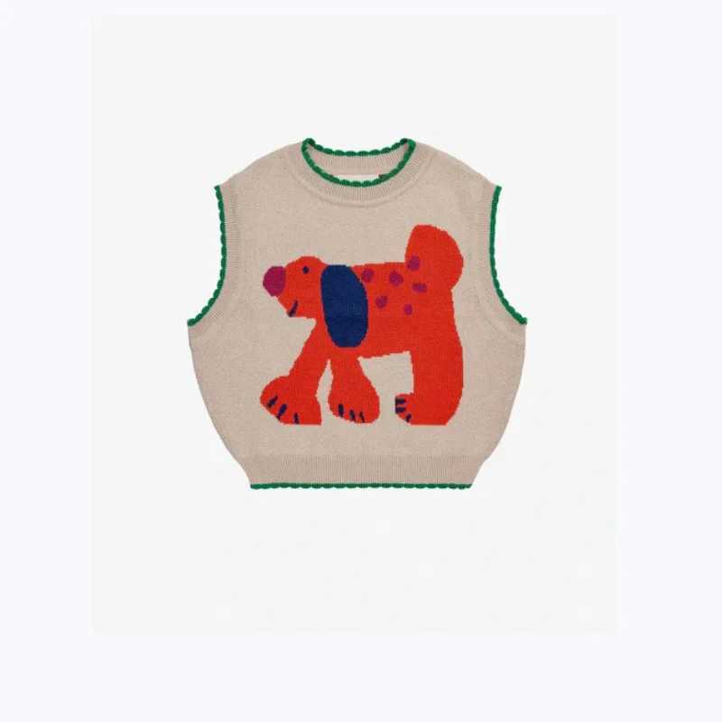 Childrens Sweater 2024 Fall And Winter New Cartoon Printing Girls Cardigan Jacket Cotton Loose Boys Sweater Childrens ClothingXJ240819