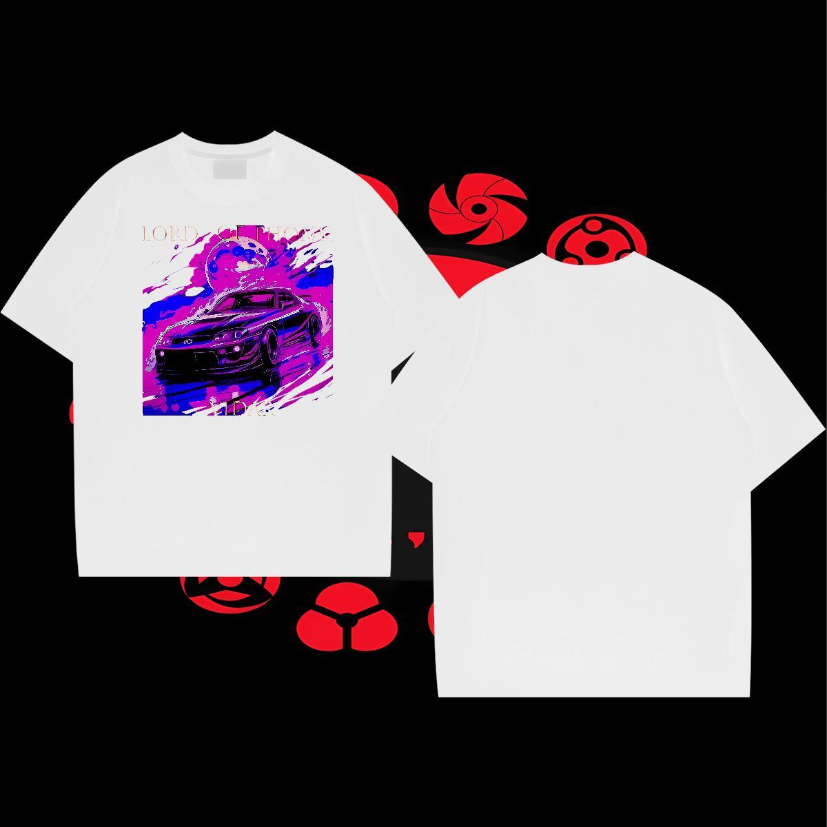 Unisex Tshirts Anime Printing Street 230g Pure Cotton DIY Printed Breathable Short Sleeve beach T Shirts Men Wholesale Tops Tees