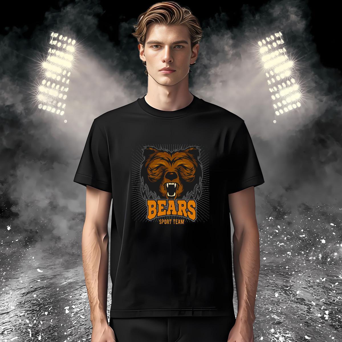 New Designer Couples T Shirts bear Street wear Hip Hop 230g 100% Cotton Tops Tees Crew Neck Breathable Comfortable T Shirts Men DIY