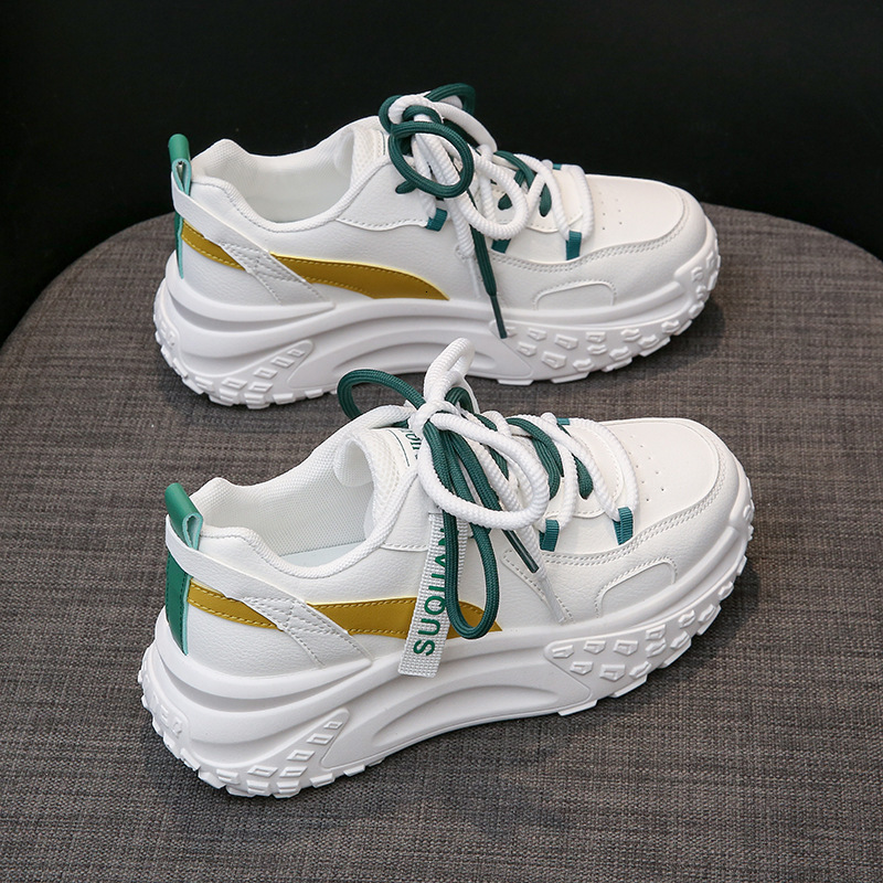 Ddmysports Spring New Dad Female Student Korean Edition Instagram Trendy Versatile Thick Sole Single Sports And Casual Shoes K OUTDOOR